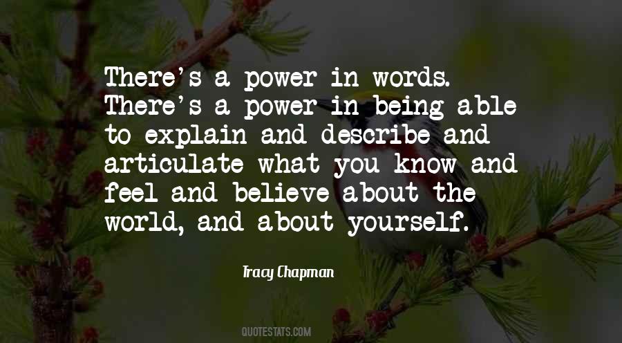 Quotes About Power Of Words #7402