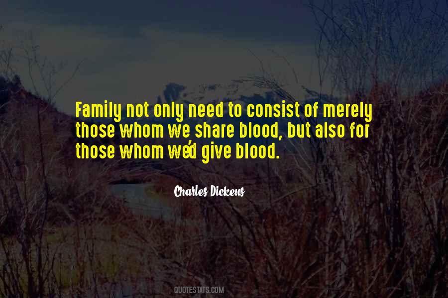 Quotes About Family Not By Blood #182180