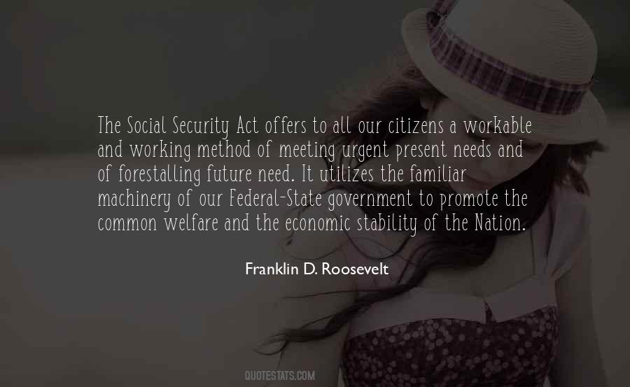 Quotes About Economic Stability #1841180