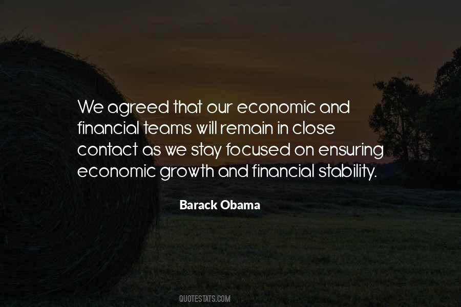 Quotes About Economic Stability #328102