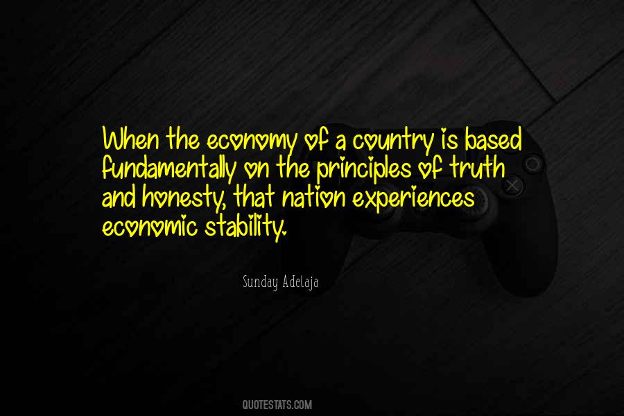 Quotes About Economic Stability #694277