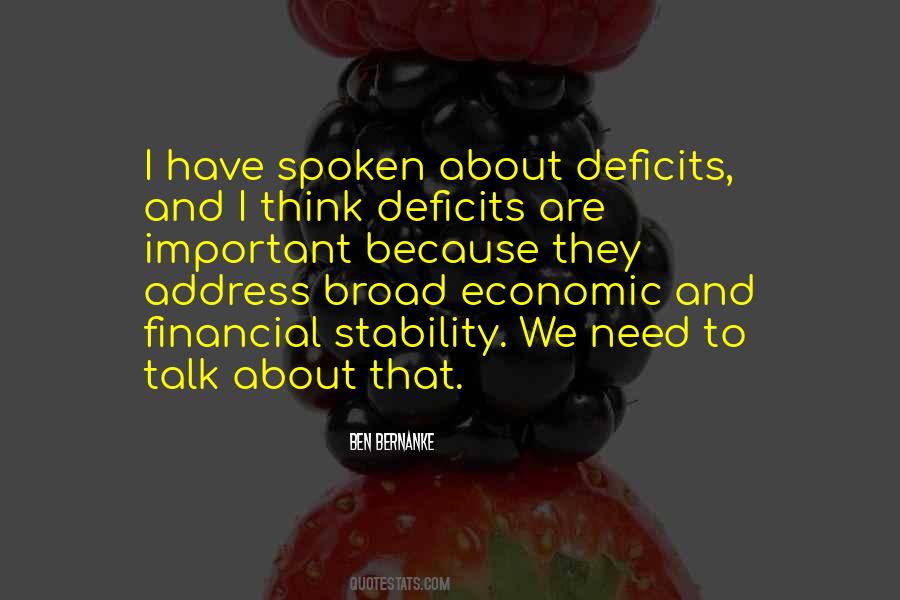 Quotes About Economic Stability #90283