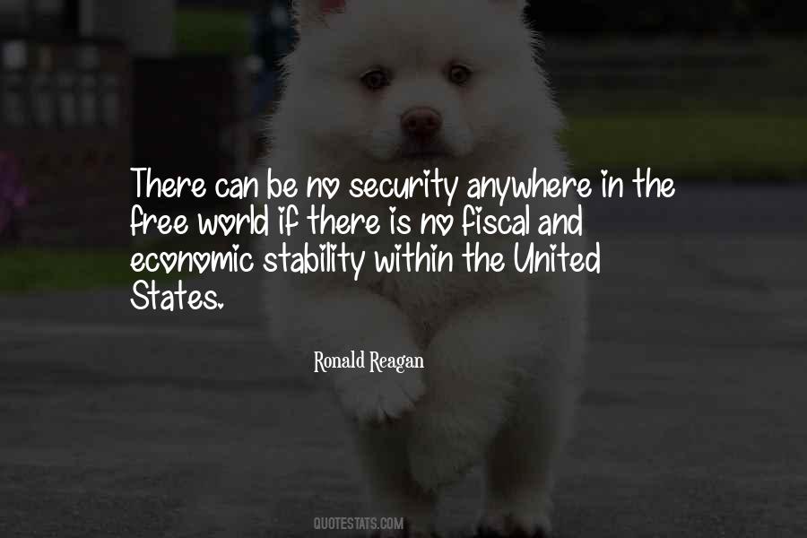 Quotes About Economic Stability #920546