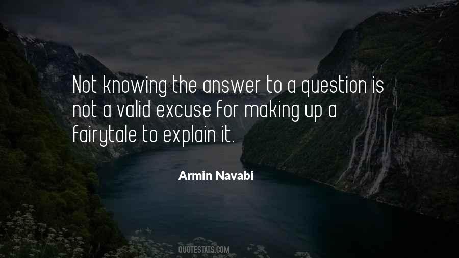 Quotes About Not Knowing The Answer #101855