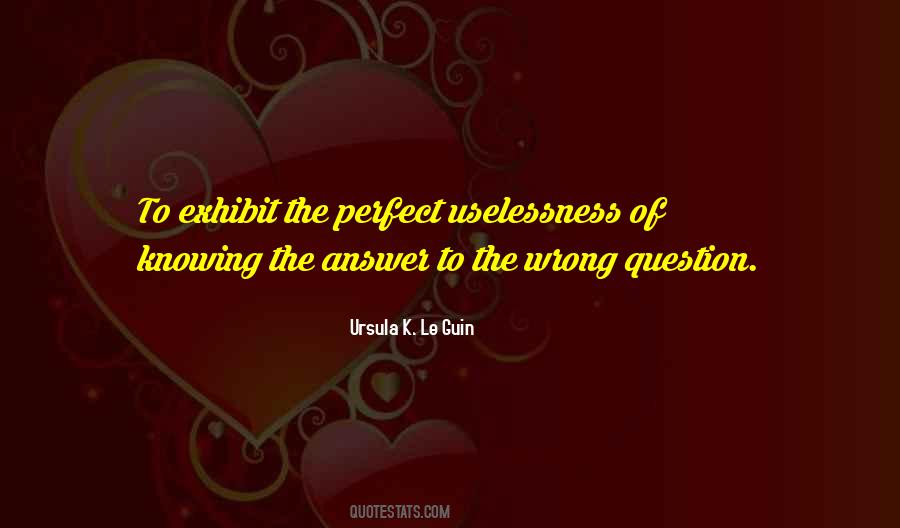 Quotes About Not Knowing The Answer #84654