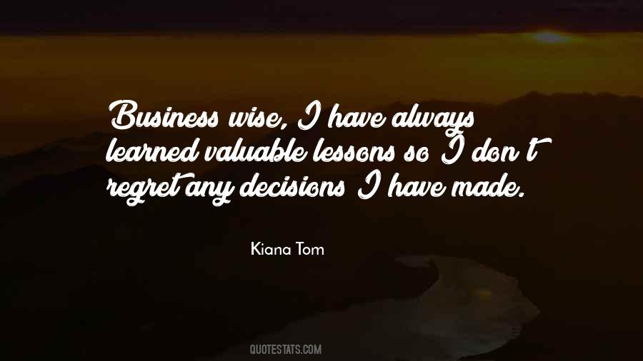 Quotes About Wise Decisions #1123301