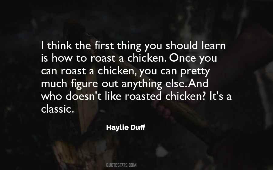 Quotes About Roast Chicken #166325