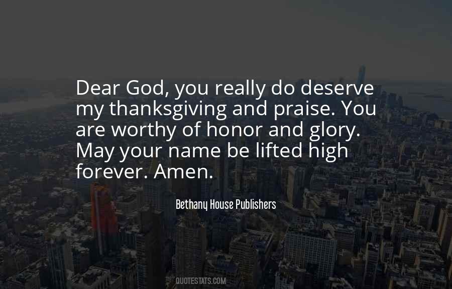 Quotes About Praise And Thanksgiving #1091419