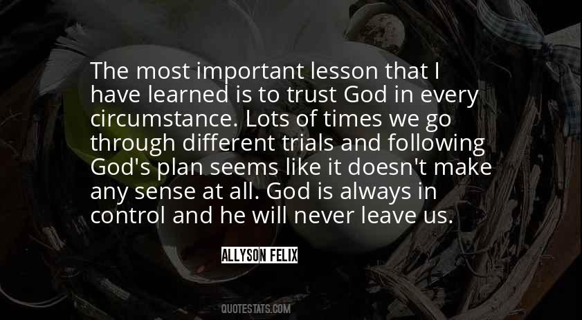 Quotes About God's Plan #1044566