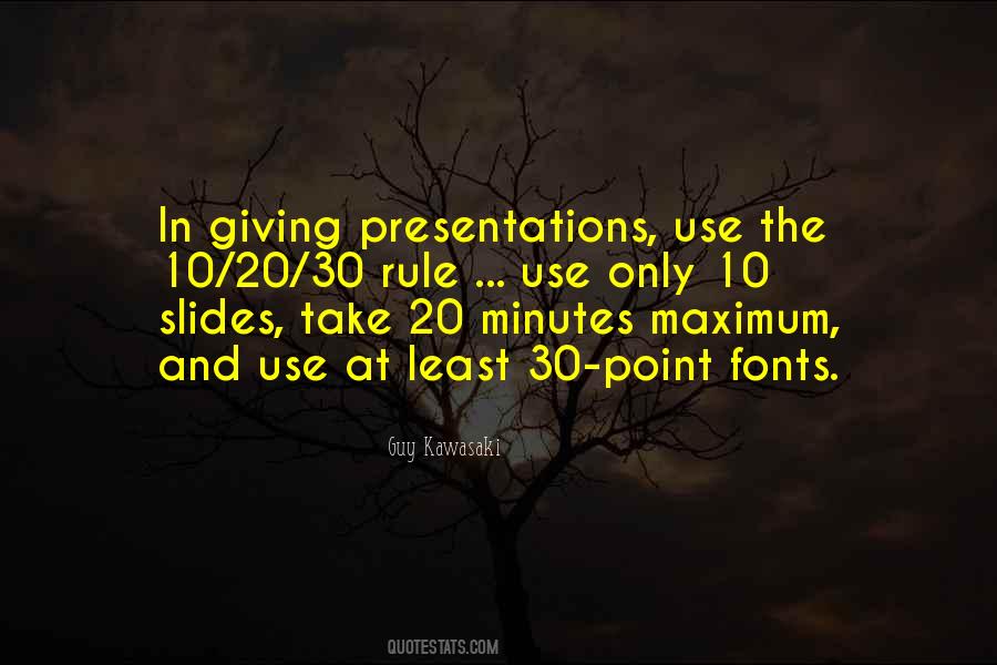 Giving Presentations Quotes #1091186