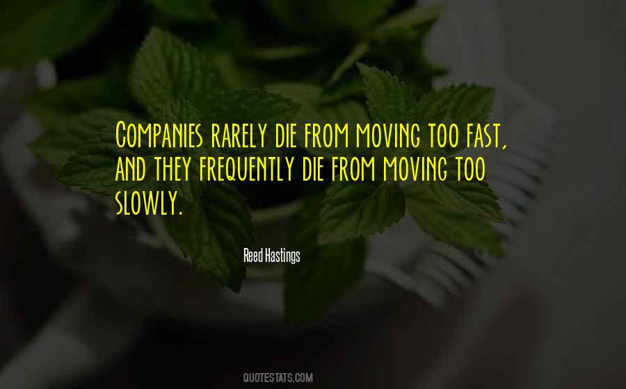 Quotes About Things Moving Too Fast #314384