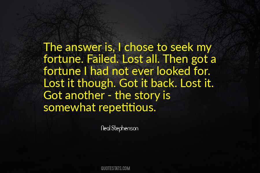 For Lost Quotes #624205