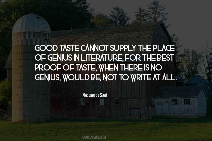 Quotes About Good Taste #1396215