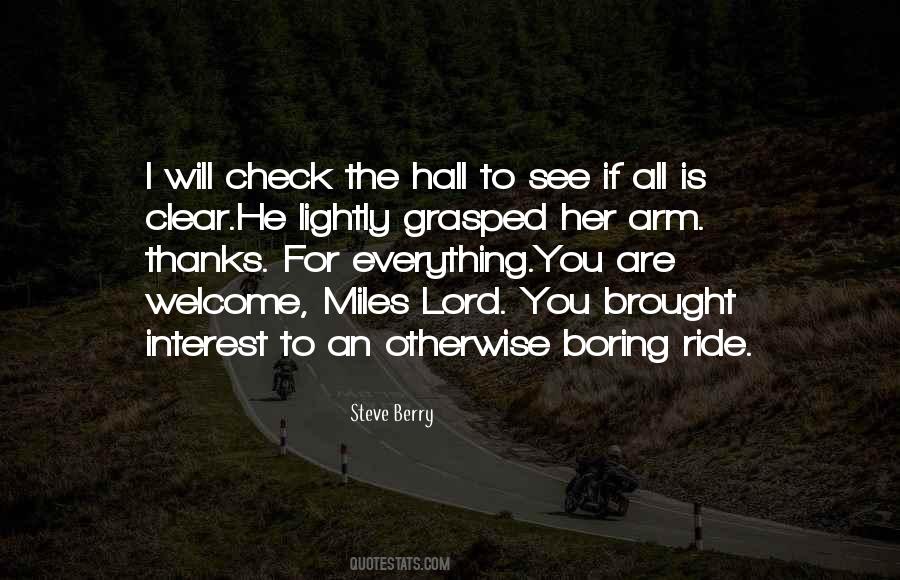 Thanks Lord Quotes #233239