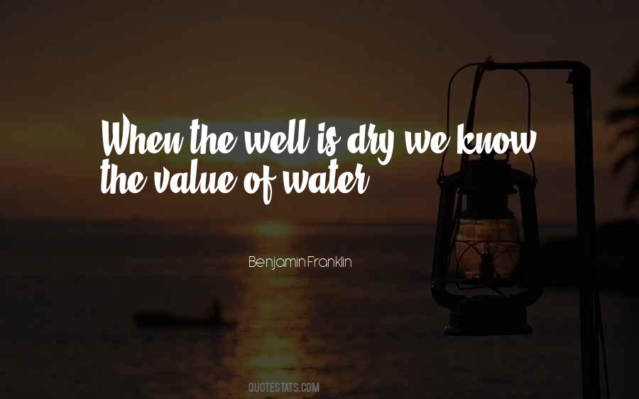 Value Of Water Quotes #1666322