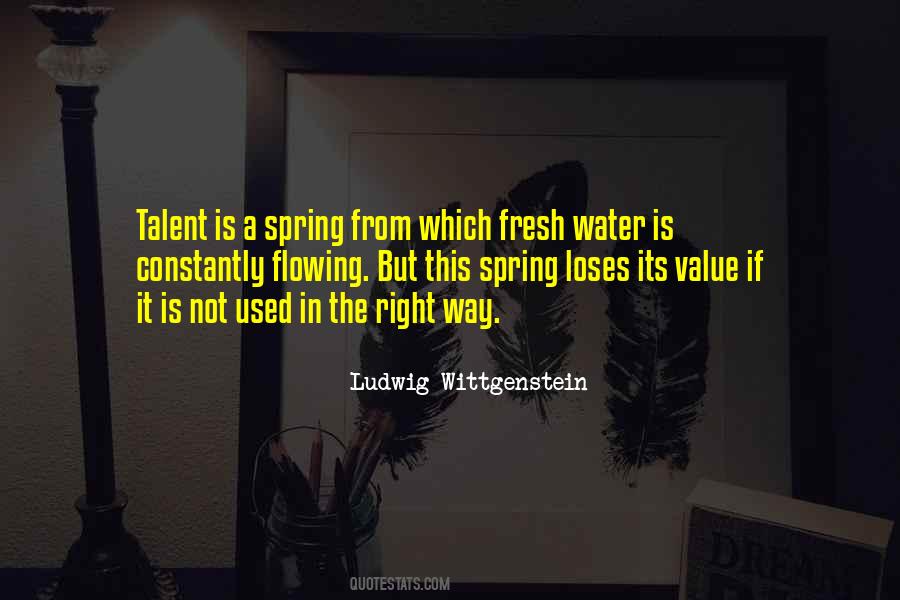 Value Of Water Quotes #796365