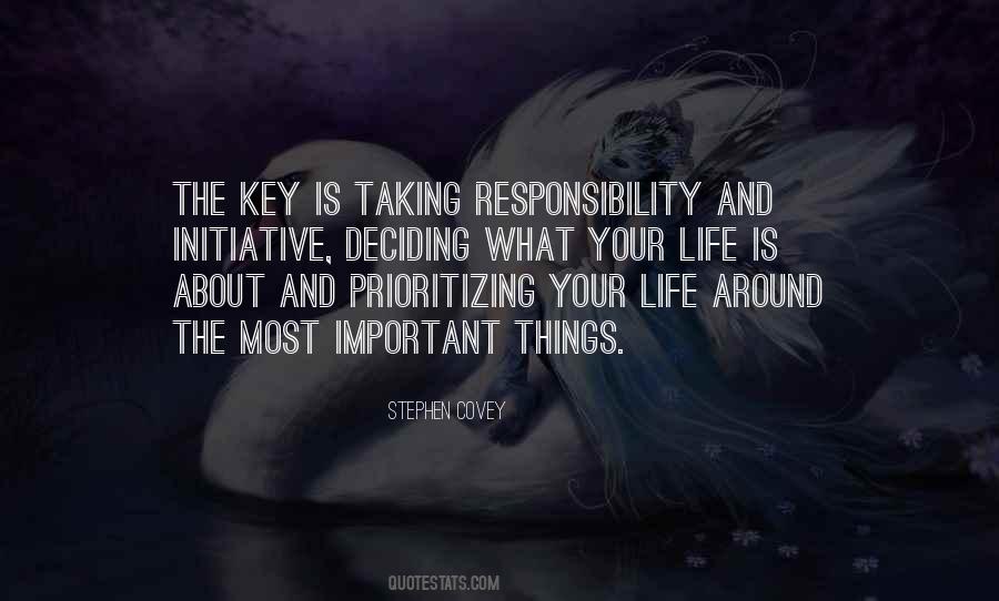 Quotes About Prioritizing Things #1481598
