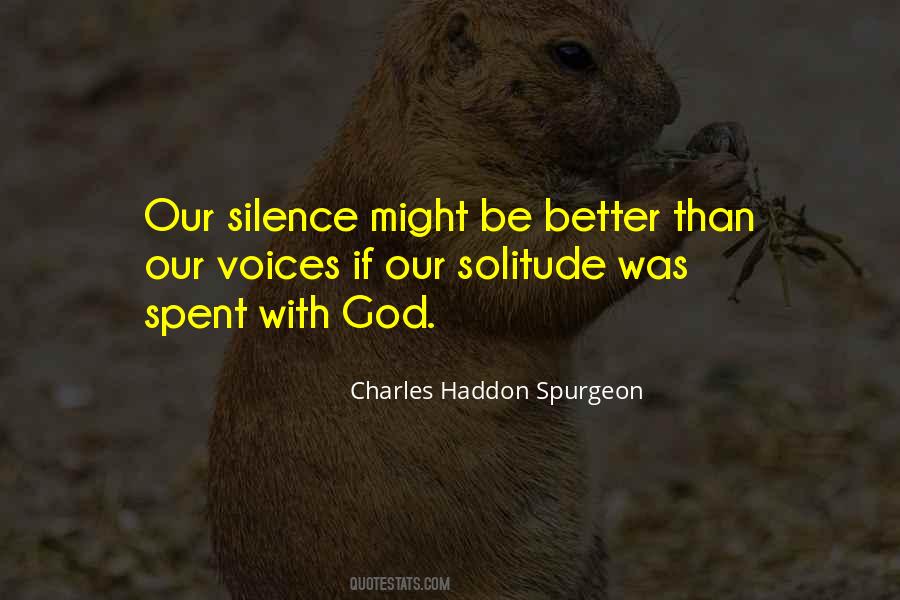 Quotes About Solitude With God #1181378