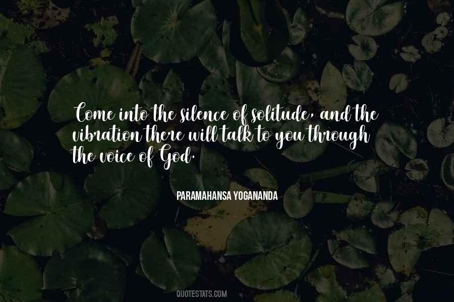 Quotes About Solitude With God #1190989