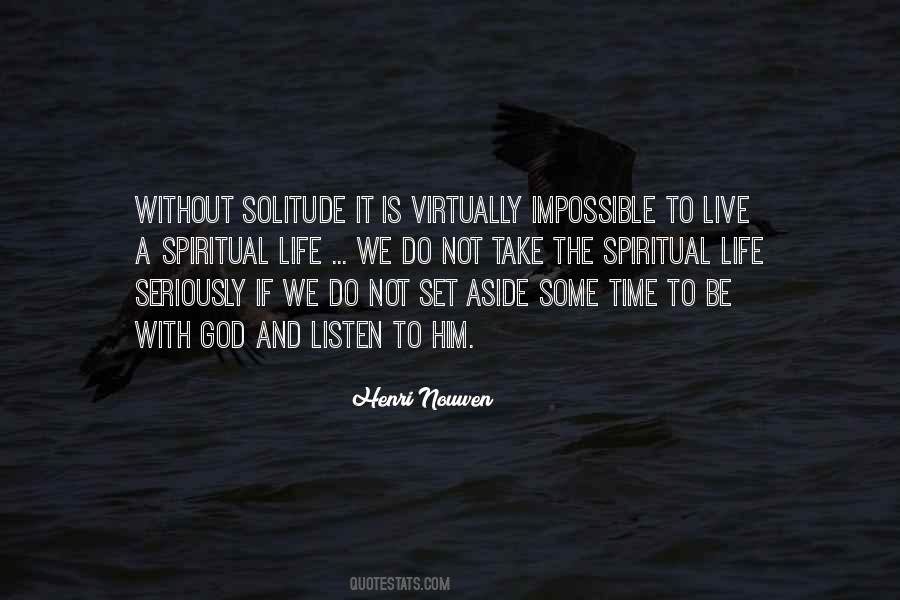 Quotes About Solitude With God #1666575