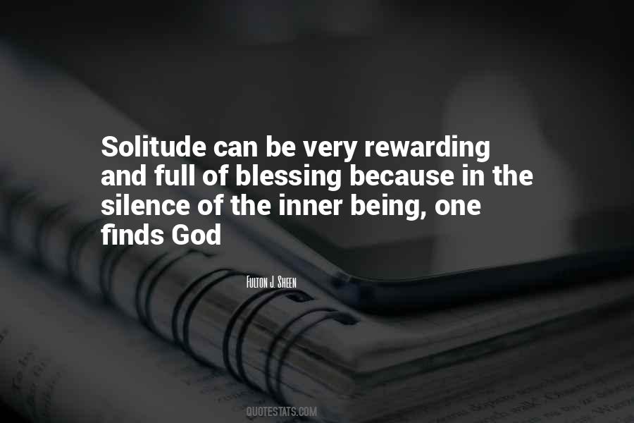 Quotes About Solitude With God #283265