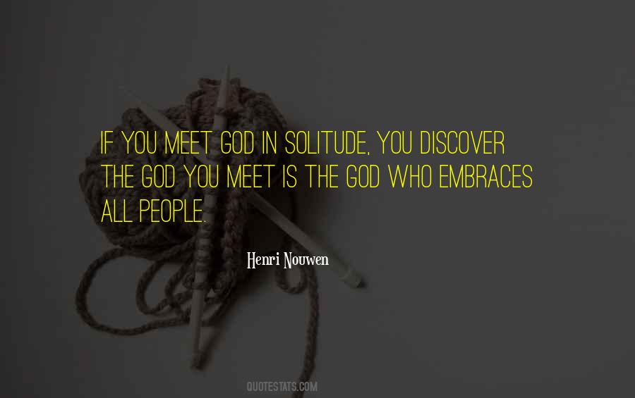 Quotes About Solitude With God #827506