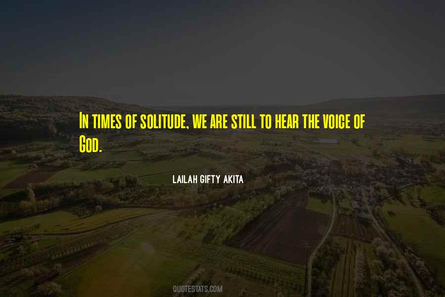 Quotes About Solitude With God #862082