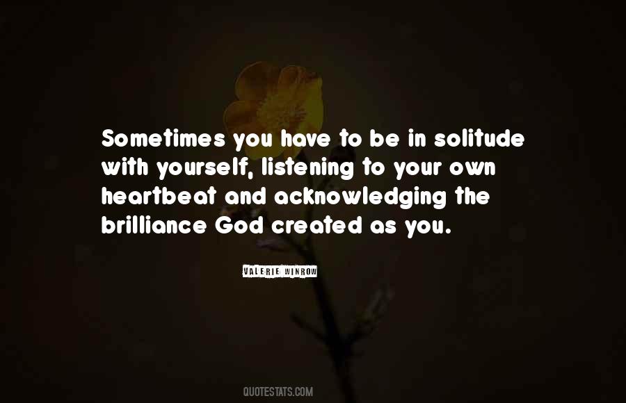 Quotes About Solitude With God #93957