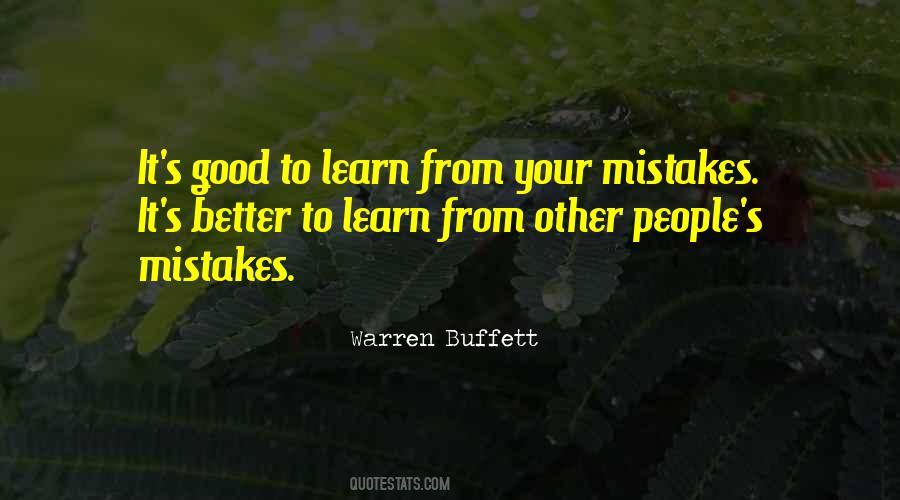 Quotes About Learn From Your Mistakes #272939