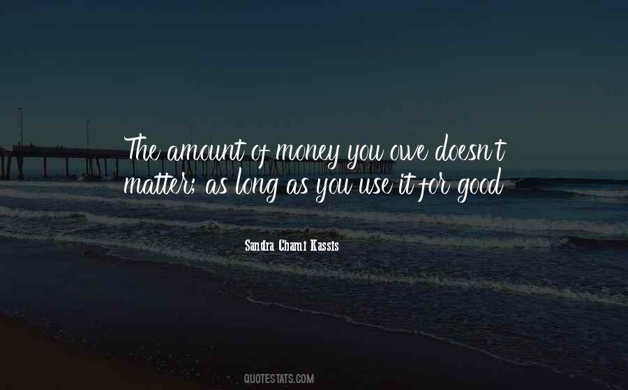 Quotes About Money Doesn't Matter #143757