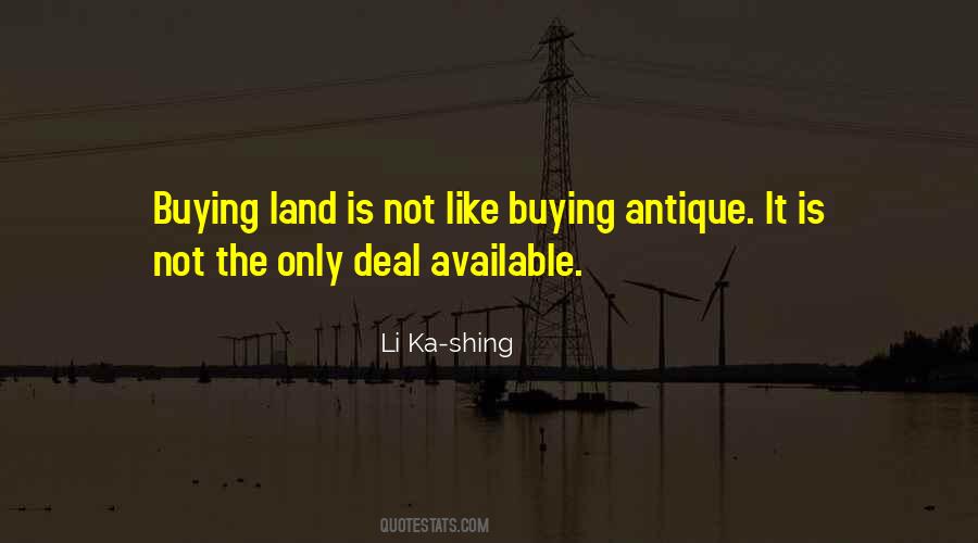 Quotes About Buying Land #46499