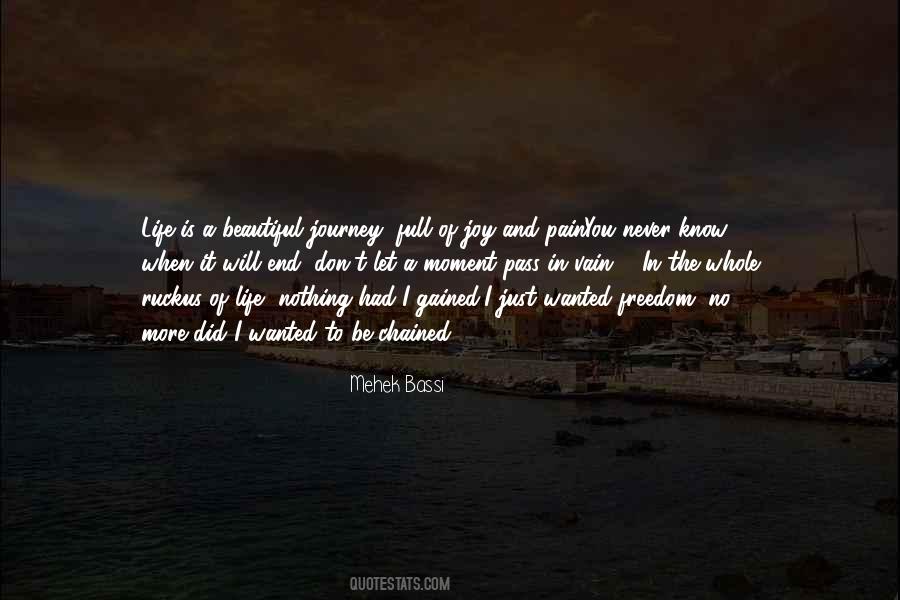 Quotes About The End Of A Journey #108522