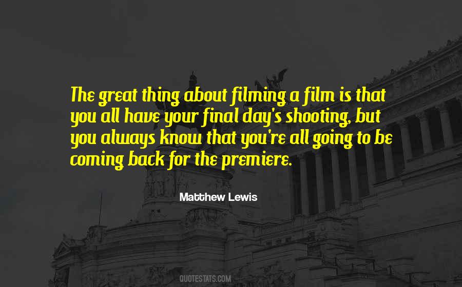 Quotes About Shooting Film #1847535