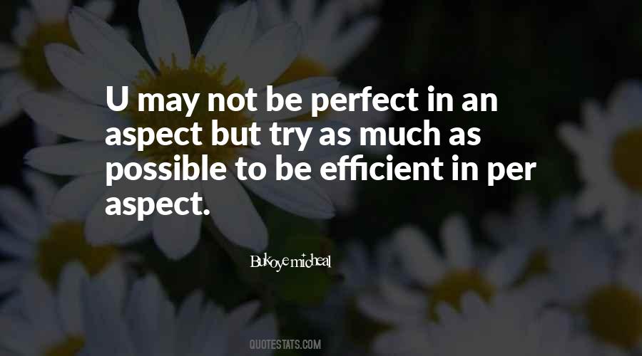 Quotes About May Not Be Perfect #1525369