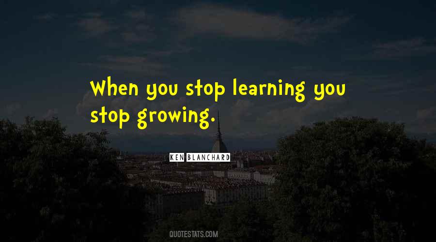 Stop Growing Quotes #1751017