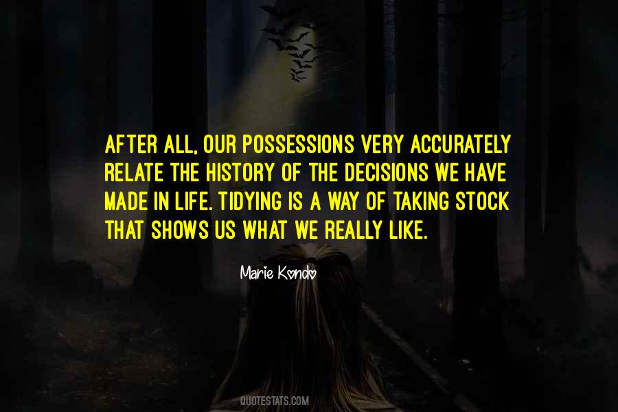 Quotes About Tidying Up #207396