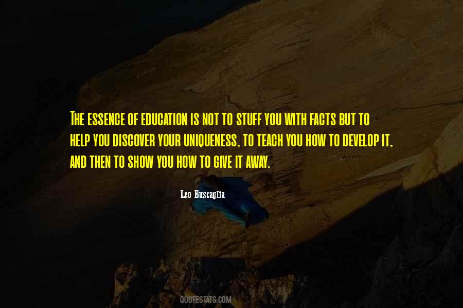 Quotes About The Essence Of Education #1076469