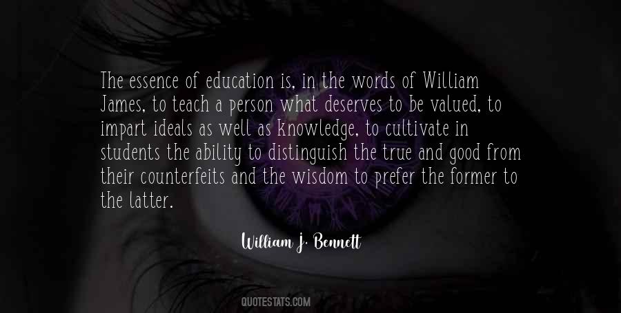 Quotes About The Essence Of Education #589290
