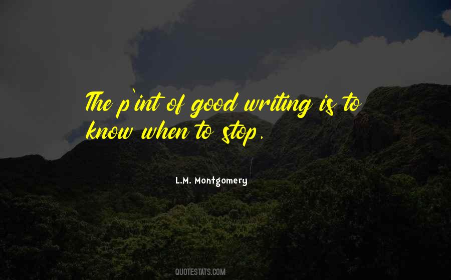 When To Stop Quotes #238787