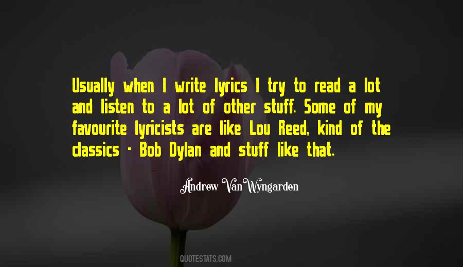 Quotes About Lyricists #367799