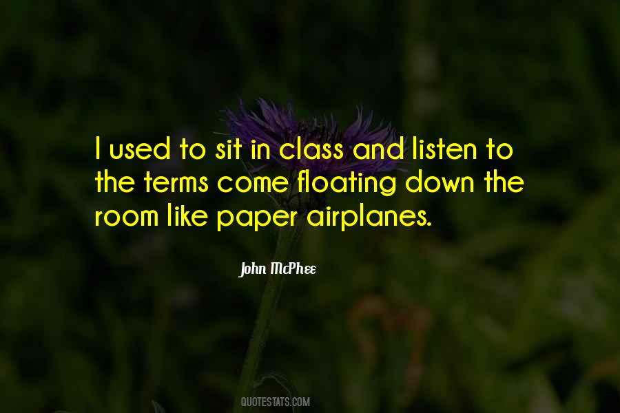 Quotes About Paper Airplanes #593439