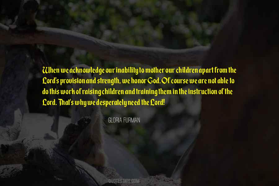 Quotes About The Lord's Provision #1197292