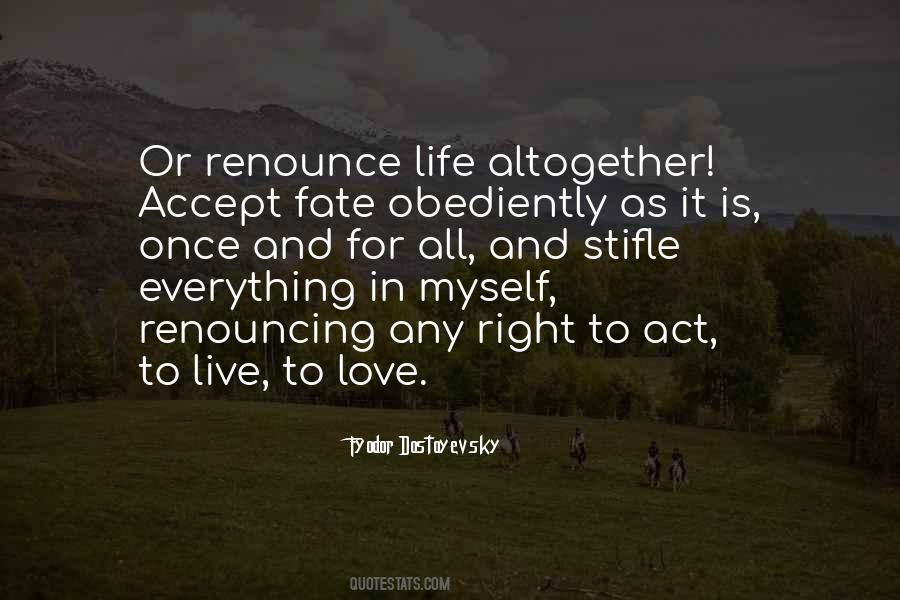 Quotes About Renouncing #1294038