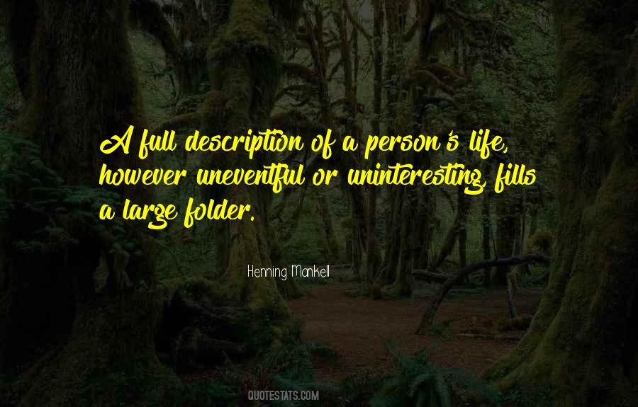 Quotes About Description #1171856