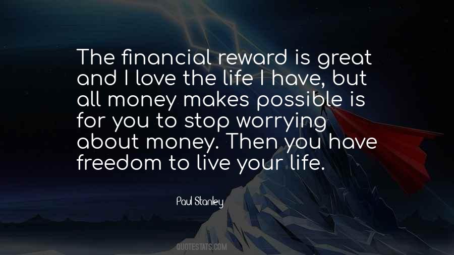 Quotes About Worrying About Money #1669675