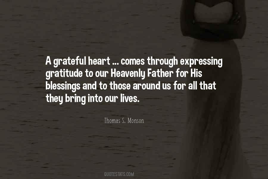 Quotes About Grateful Heart #301229