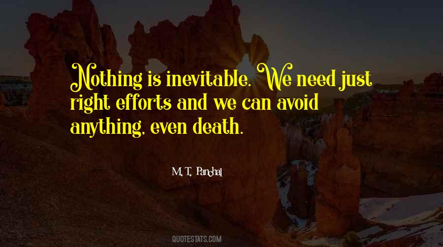 Quotes About Inevitable Death #821810