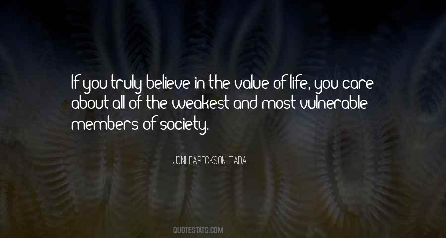 Quotes About Value Of Life #1138889