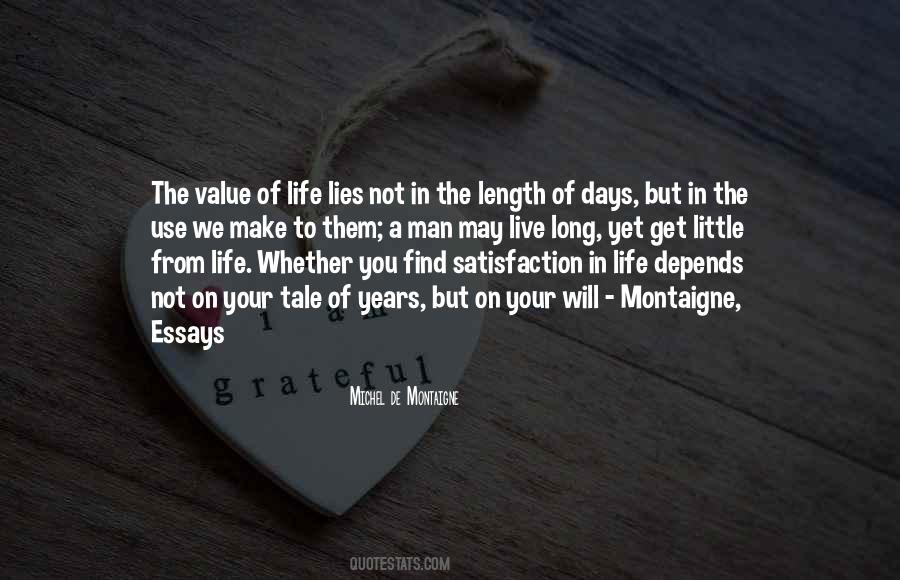 Quotes About Value Of Life #712035