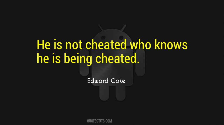 Quotes About Being Cheated #96251